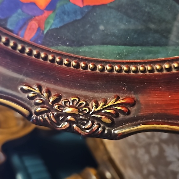 12×10 early 1900s Antique Deep Carved Picture frame  vintage Cherry Wiid - Picture 15 of 16